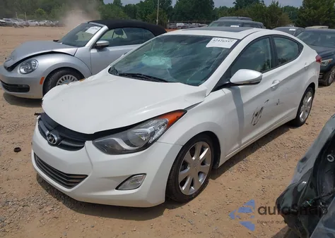 2013 Hyundai Elantra Limited from USA, damaged, VIN 5NPDH4AE3DH409453